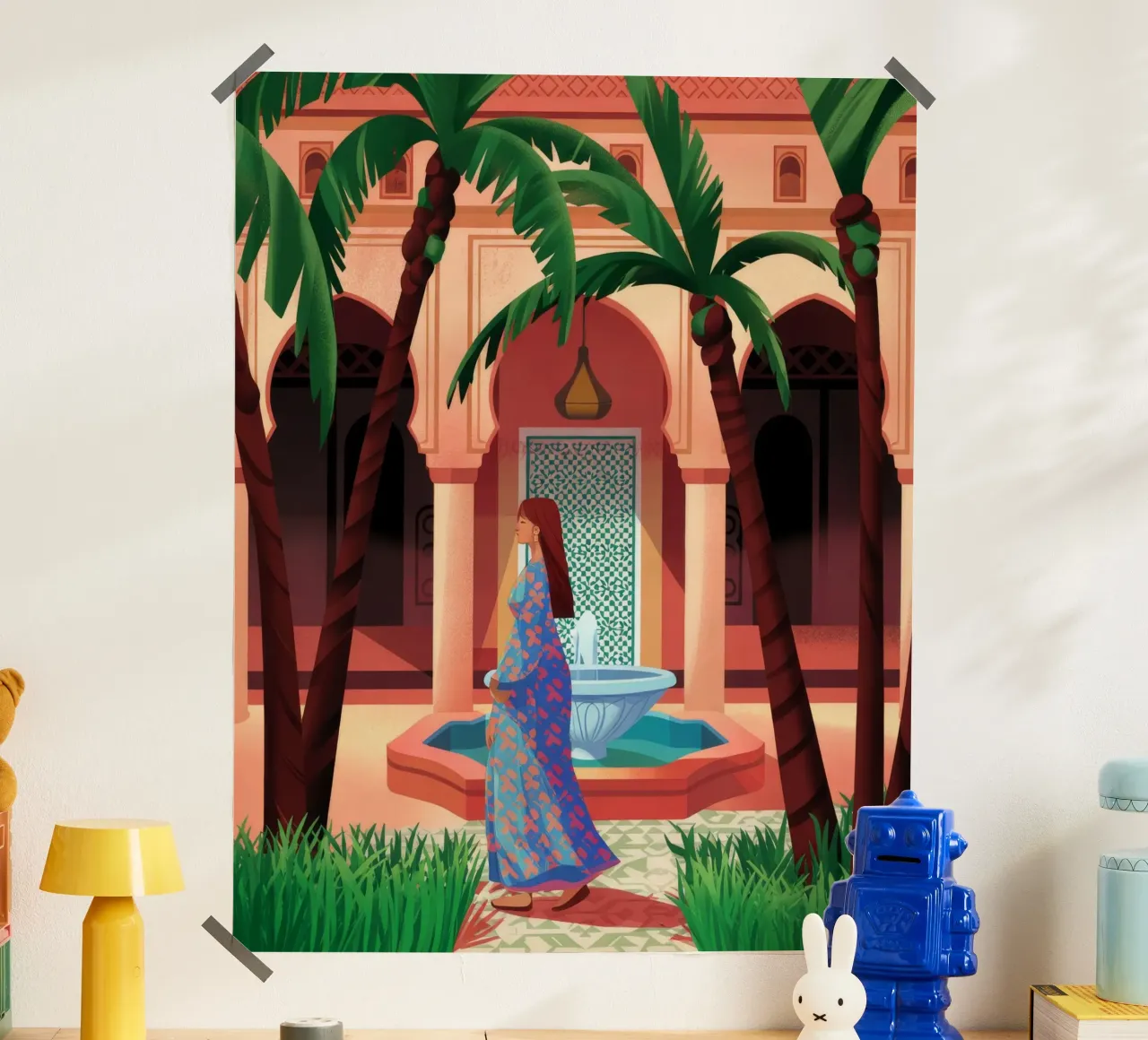 Oasi di fontane incantevoli poster da Murni Strokes
