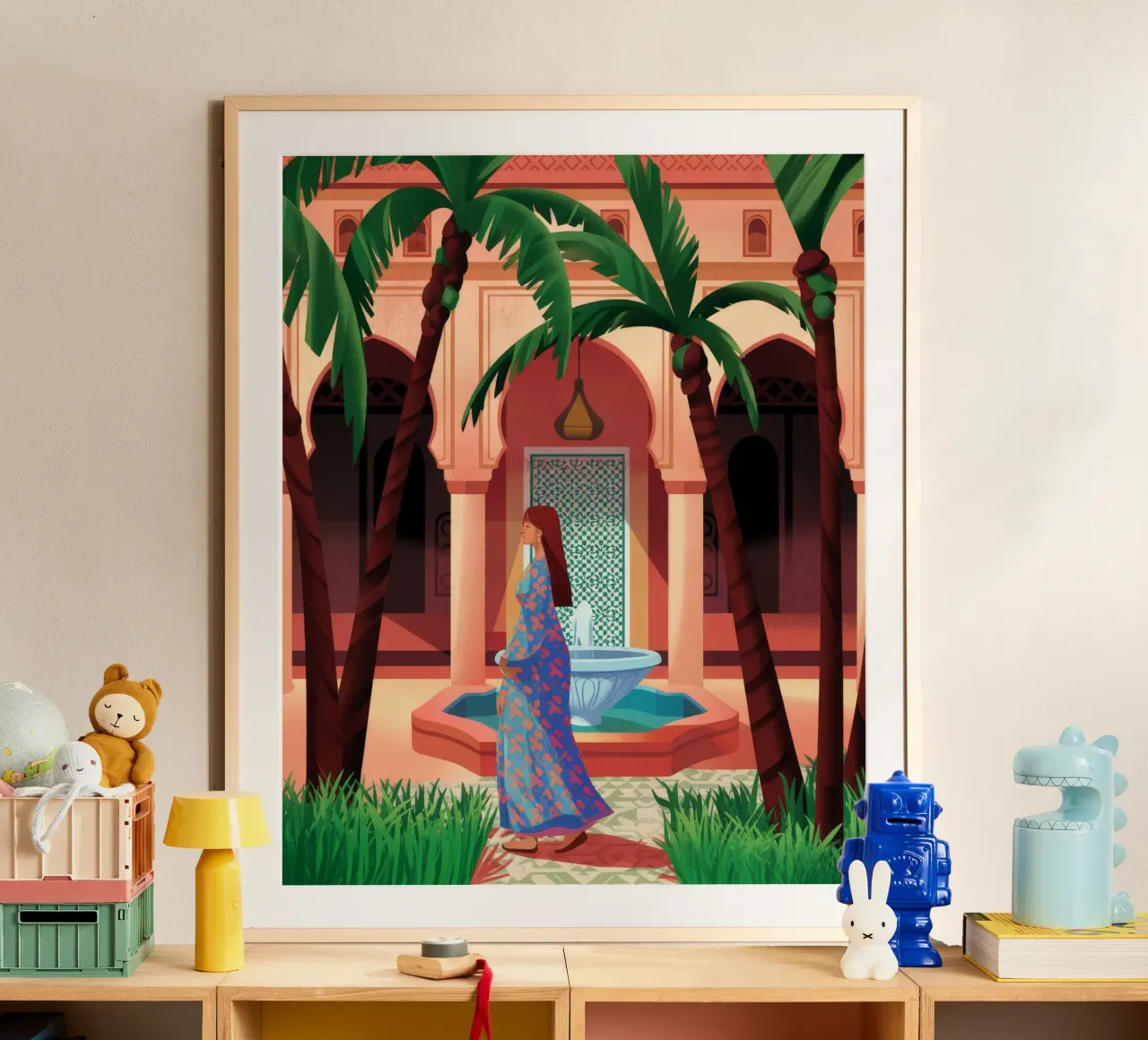Oasi di fontane incantevoli poster da Murni Strokes