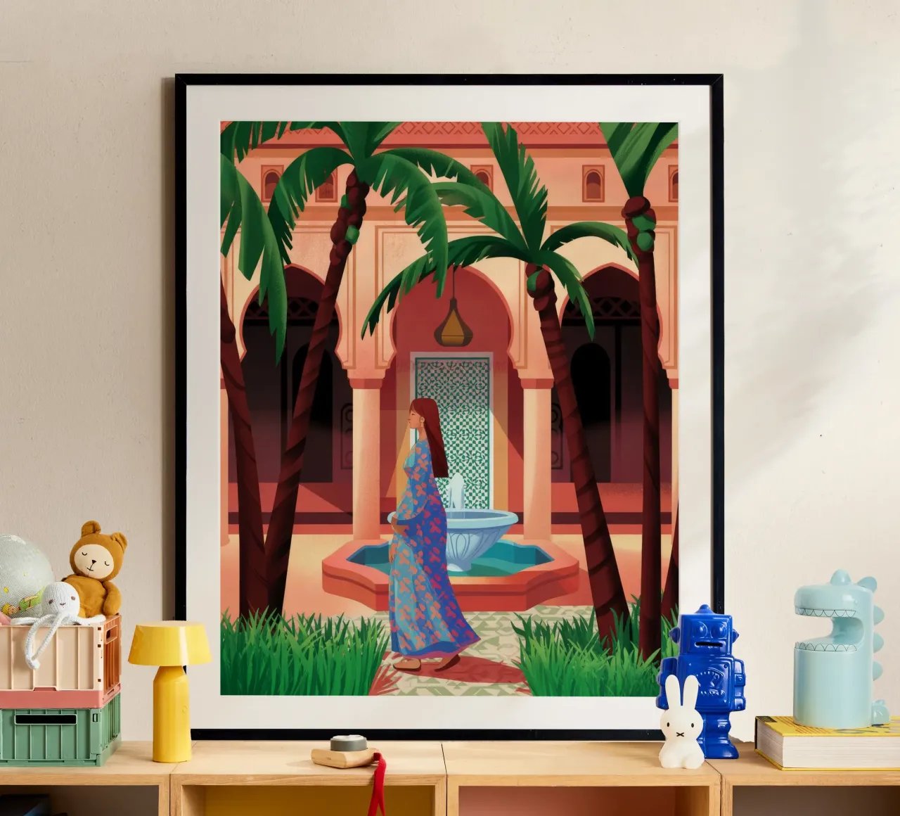Oasi di fontane incantevoli poster da Murni Strokes