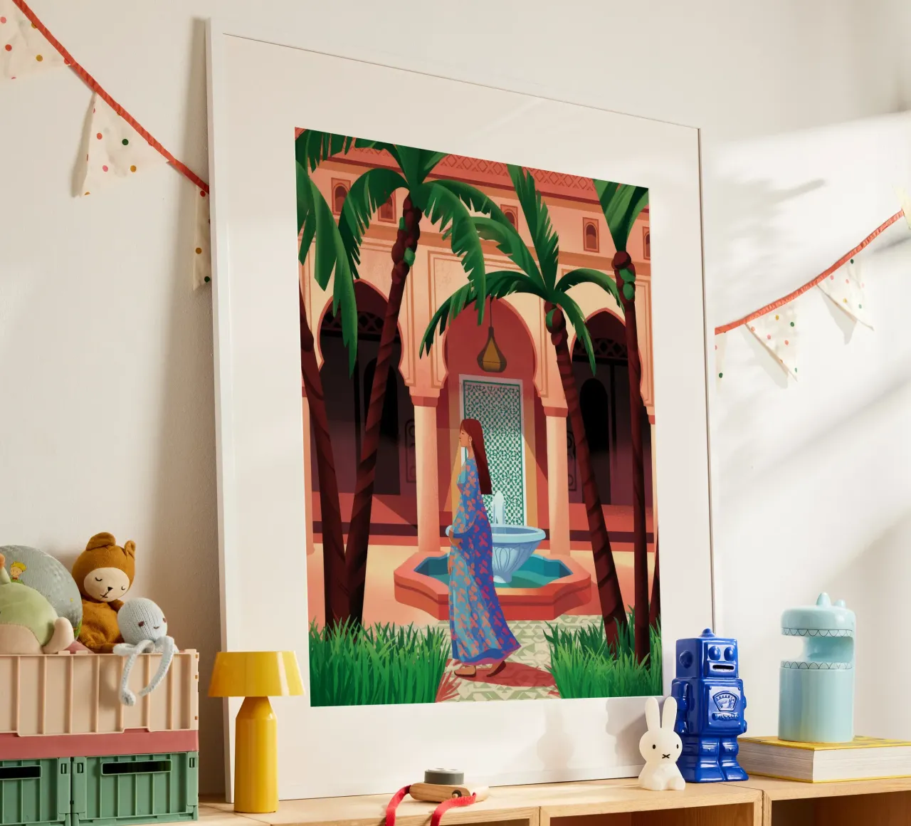 Oasi di fontane incantevoli poster da Murni Strokes