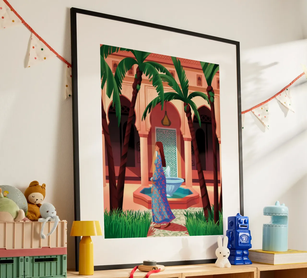 Oasi di fontane incantevoli poster da Murni Strokes