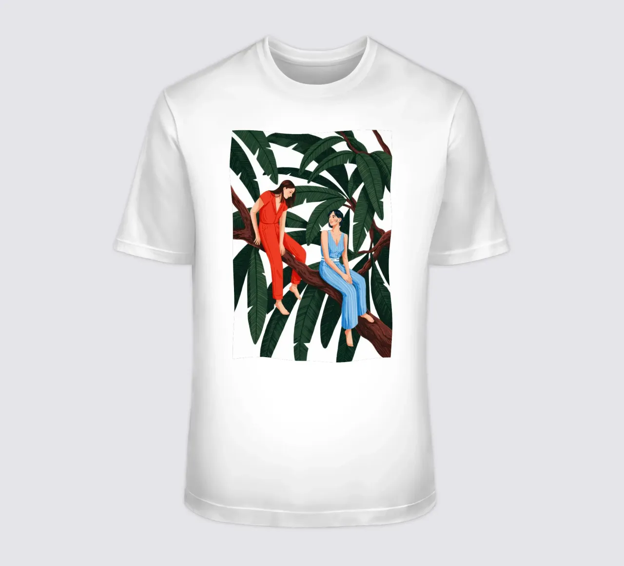 Rustige boom gezelschap t-shirt van Murni Strokes