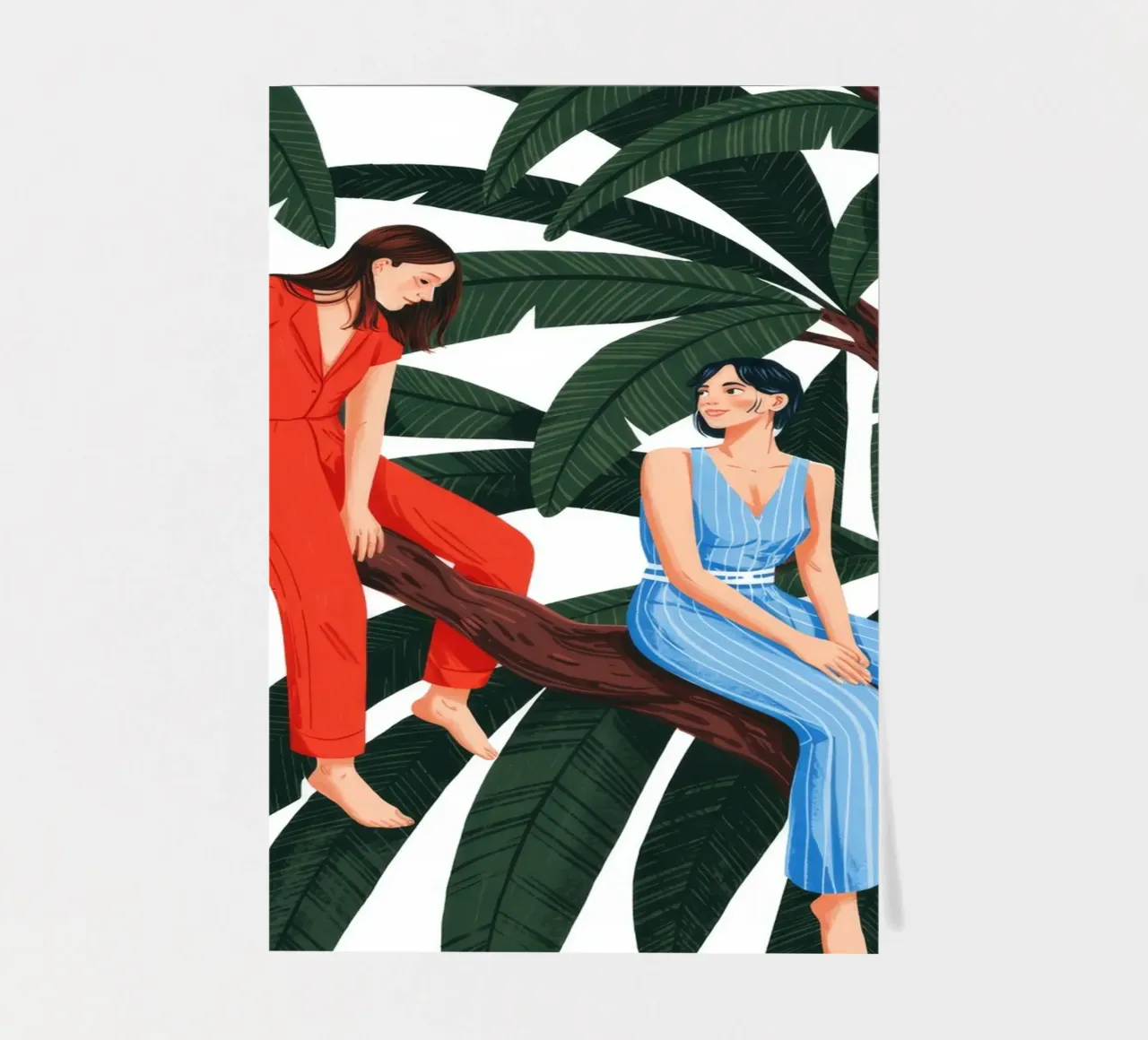 Compagnonnage de l'arbre tranquille planche autocollant de Murni Strokes