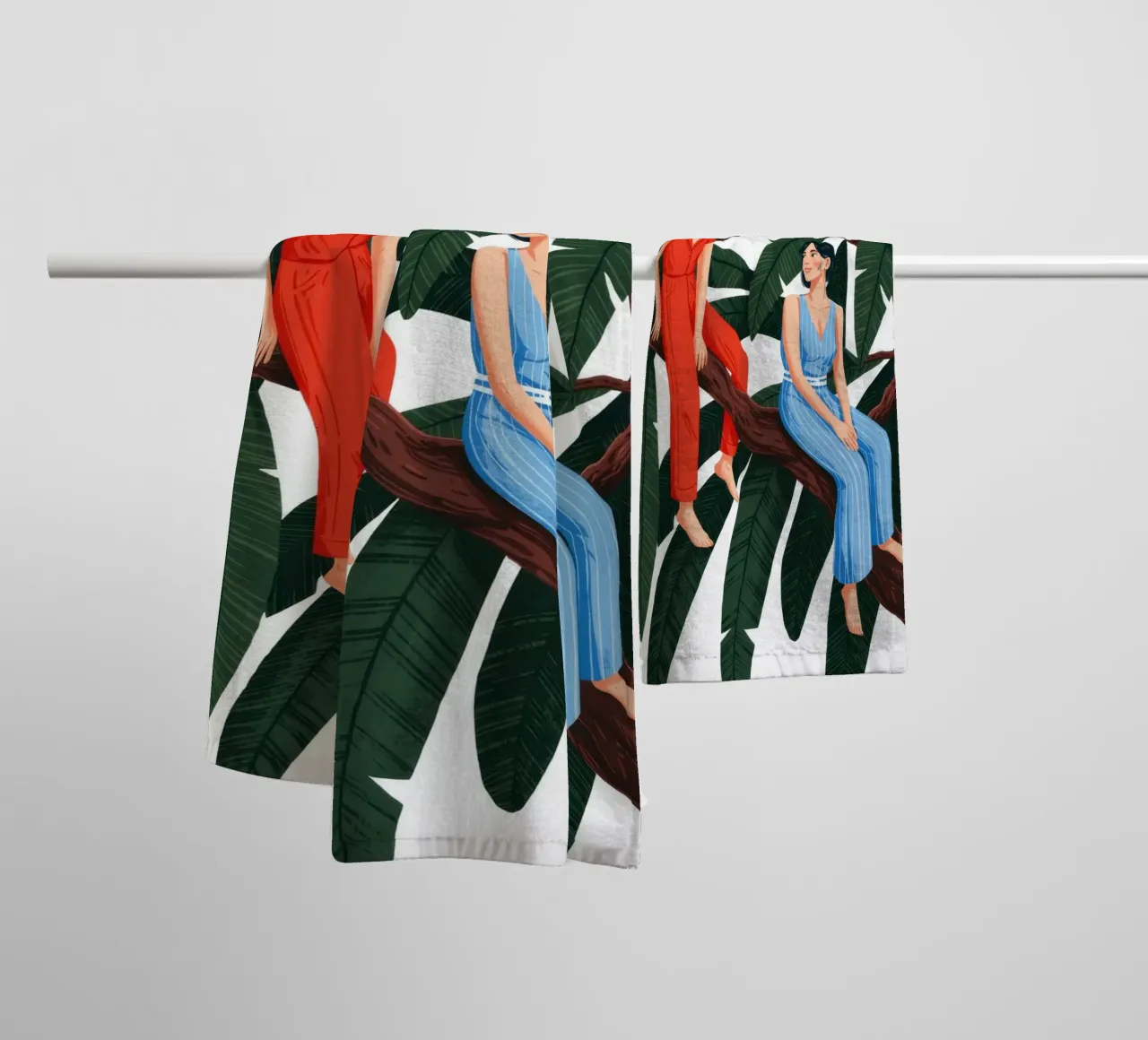 Compagnonnage de l'arbre tranquille serviette de bain de Murni Strokes