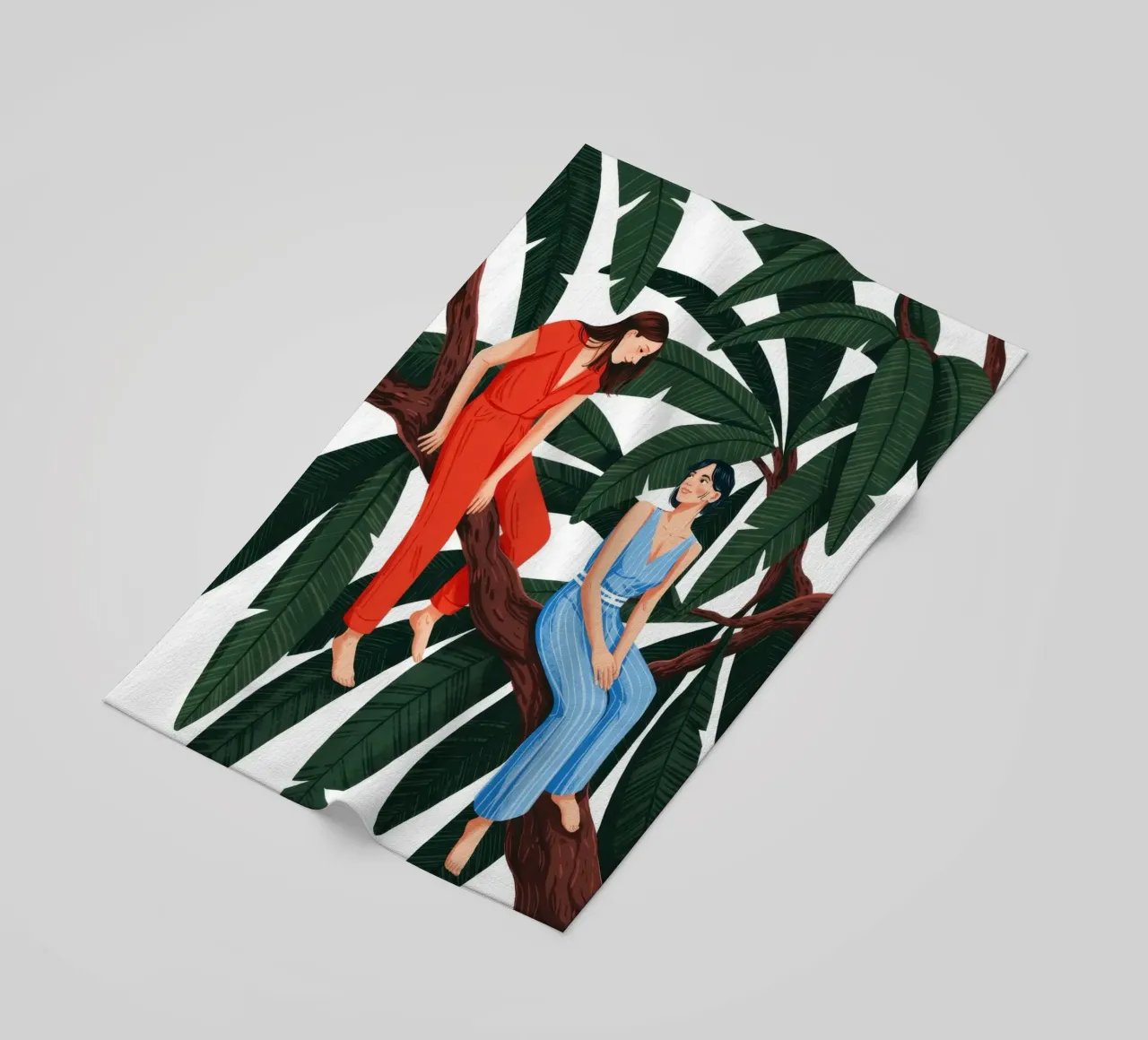 Tranquil Tree Companionhip Strandtuch von Murni Strokes
