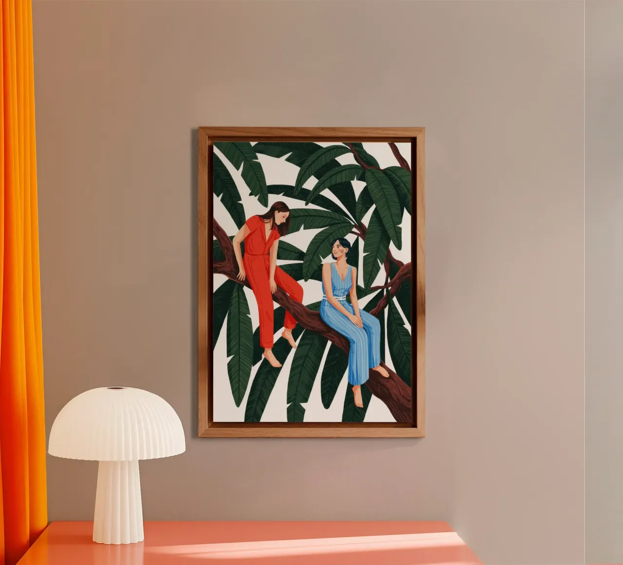 Compagnonnage de l'arbre tranquille alu dibond de Murni Strokes