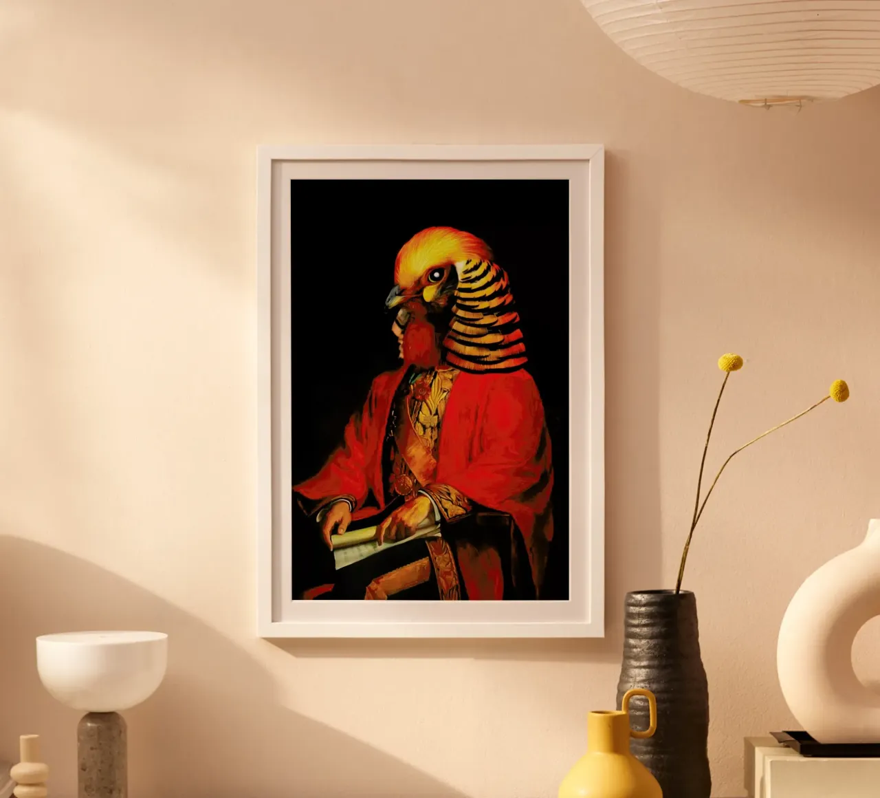 Dominique poster con telaio in legno da Tein Lucasson