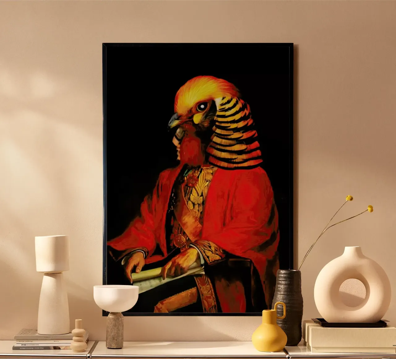 Dominique poster con telaio in legno da Tein Lucasson