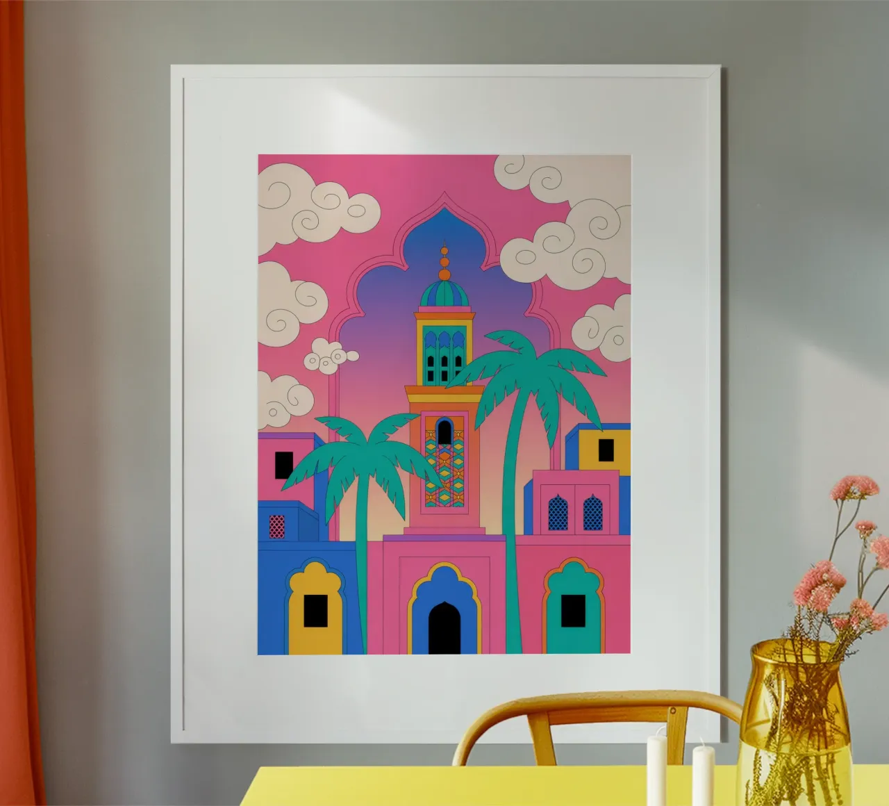 Un sogno architettonico vibrante carta hahnemühle da Murni Strokes