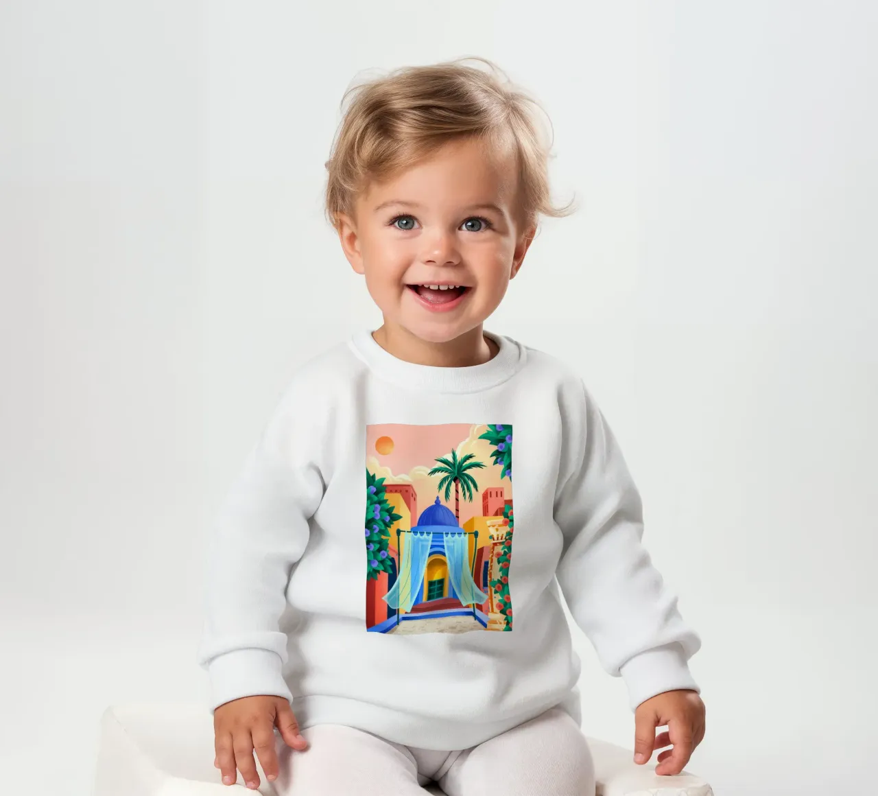 Ritiro in un cortile sereno felpa neonato da Murni Strokes