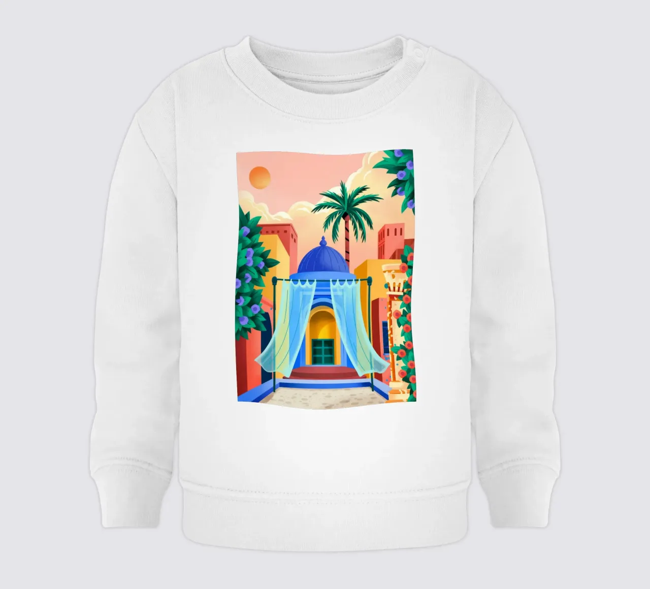 Ritiro in un cortile sereno felpa neonato da Murni Strokes