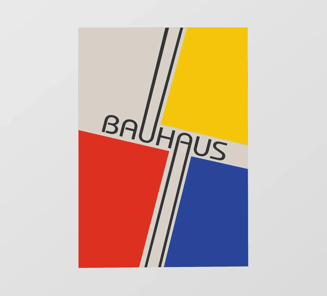 bauhaus rosso blu giallo pellicola backlit da MinimalistPosterCharles