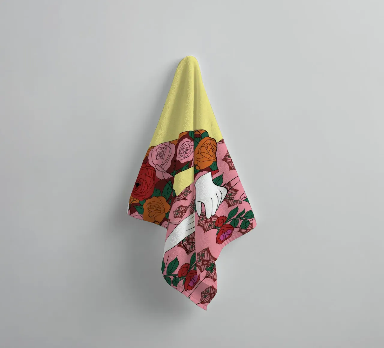 Floral Elegance Symphony towel by Murni Strokes