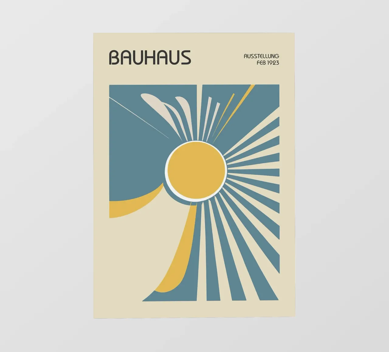 raggi solari bauhaus forme geometriche pellicola backlit da Dale Edward YoungJr