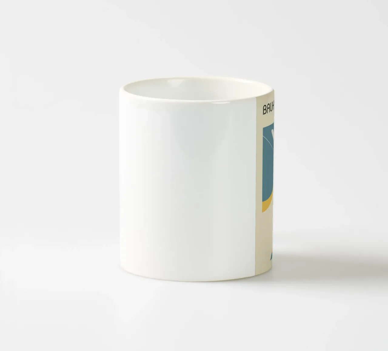 raggi solari bauhaus forme geometriche tazza in ceramica da Dale Edward YoungJr