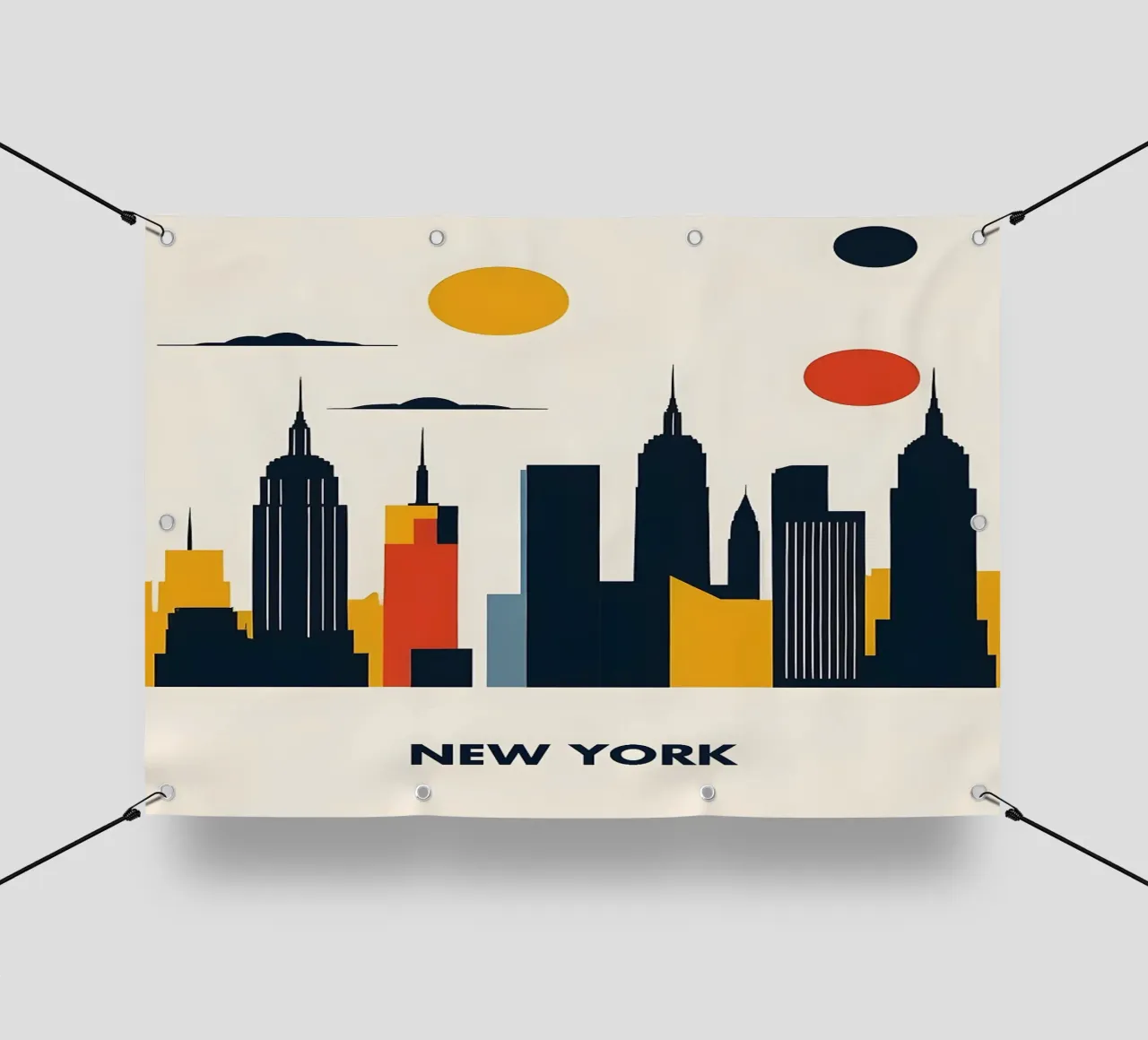 Bauhaus New York telo in pvc da Dale Edward YoungJr