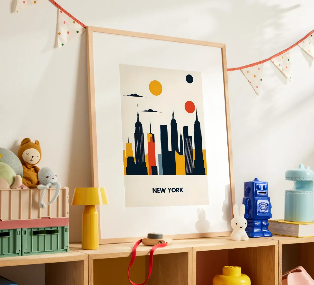 Bauhaus New York poster con telaio in alluminio da Dale Edward YoungJr