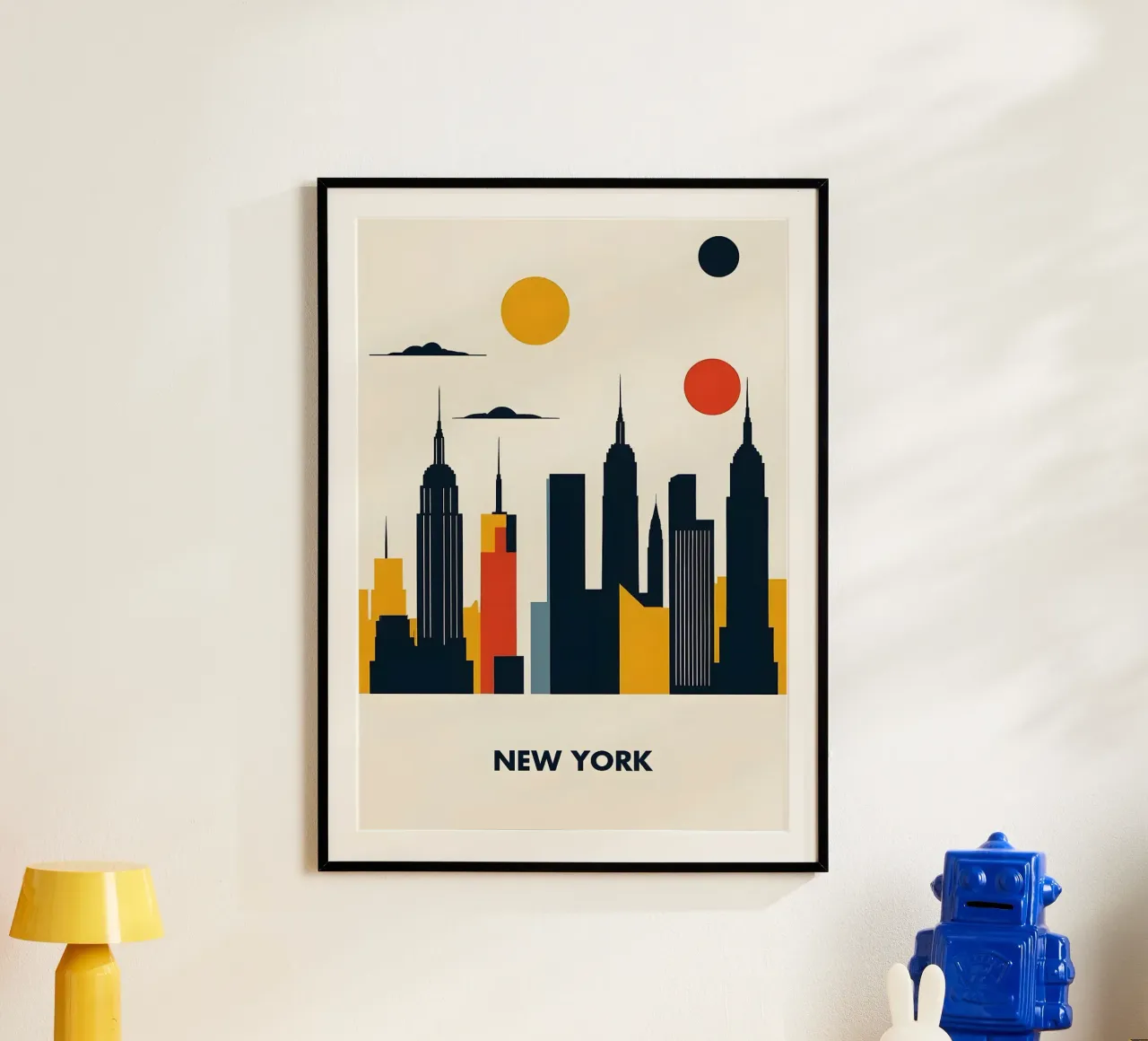 Bauhaus New York poster con telaio in alluminio da Dale Edward YoungJr