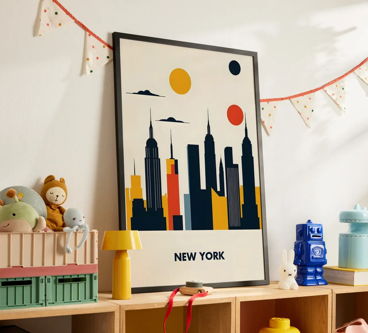 Bauhaus New York poster con telaio in alluminio da Dale Edward YoungJr