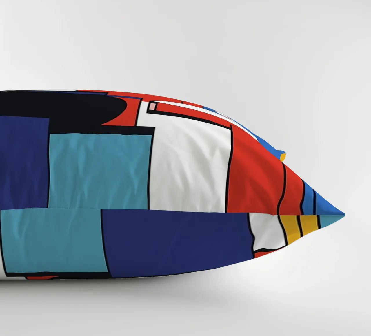 gatti forme geometriche blocchi di colore cuscino da Dale Edward YoungJr
