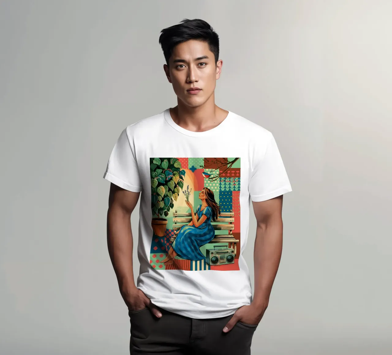 Ispirazione illuminata t-shirt da Murni Strokes