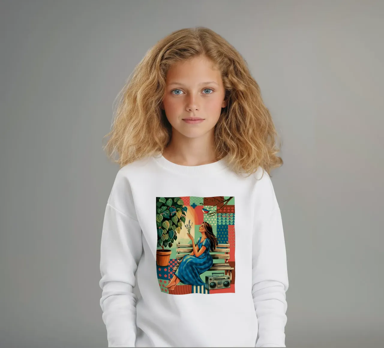 Ispirazione illuminata felpa bambino da Murni Strokes