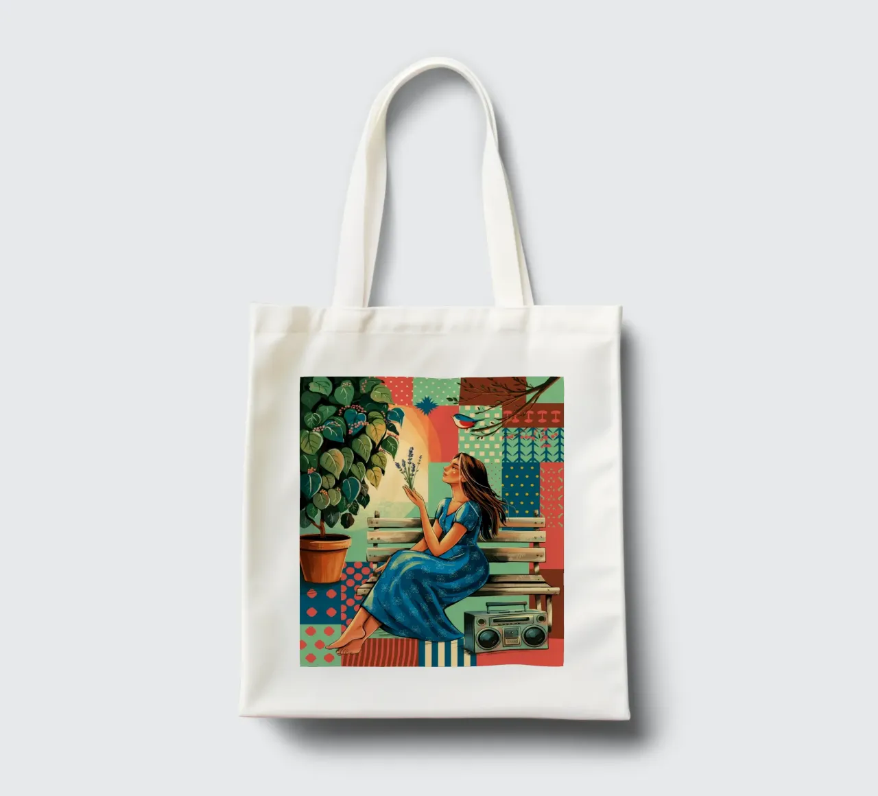 Illuminated Inspiration tote bag by Murni Strokes