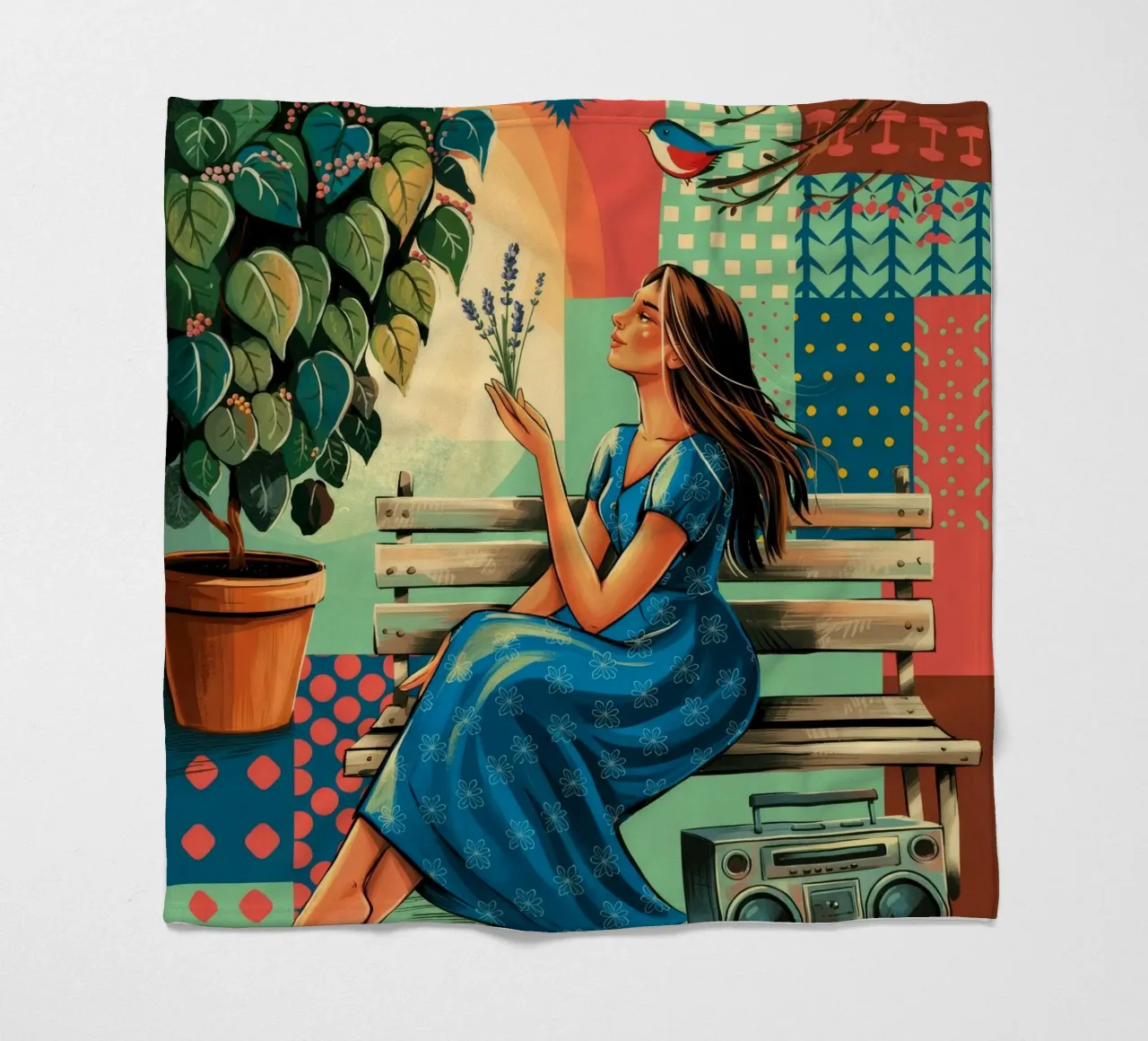 Ispirazione illuminata coperta in pile da Murni Strokes