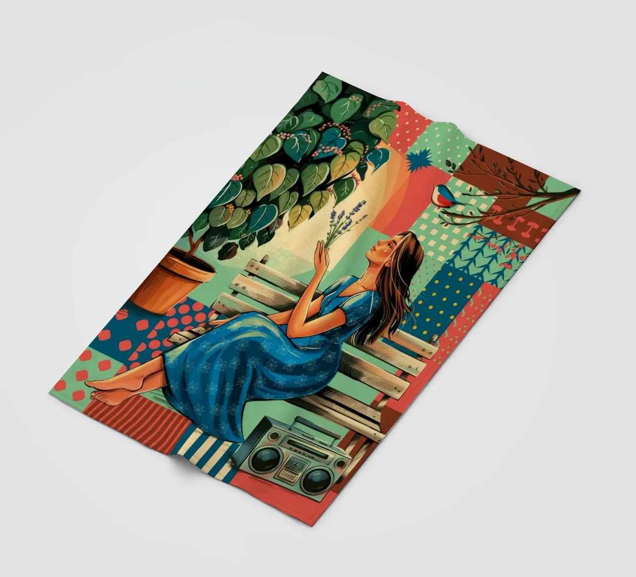 Ispirazione illuminata coperta in pile da Murni Strokes