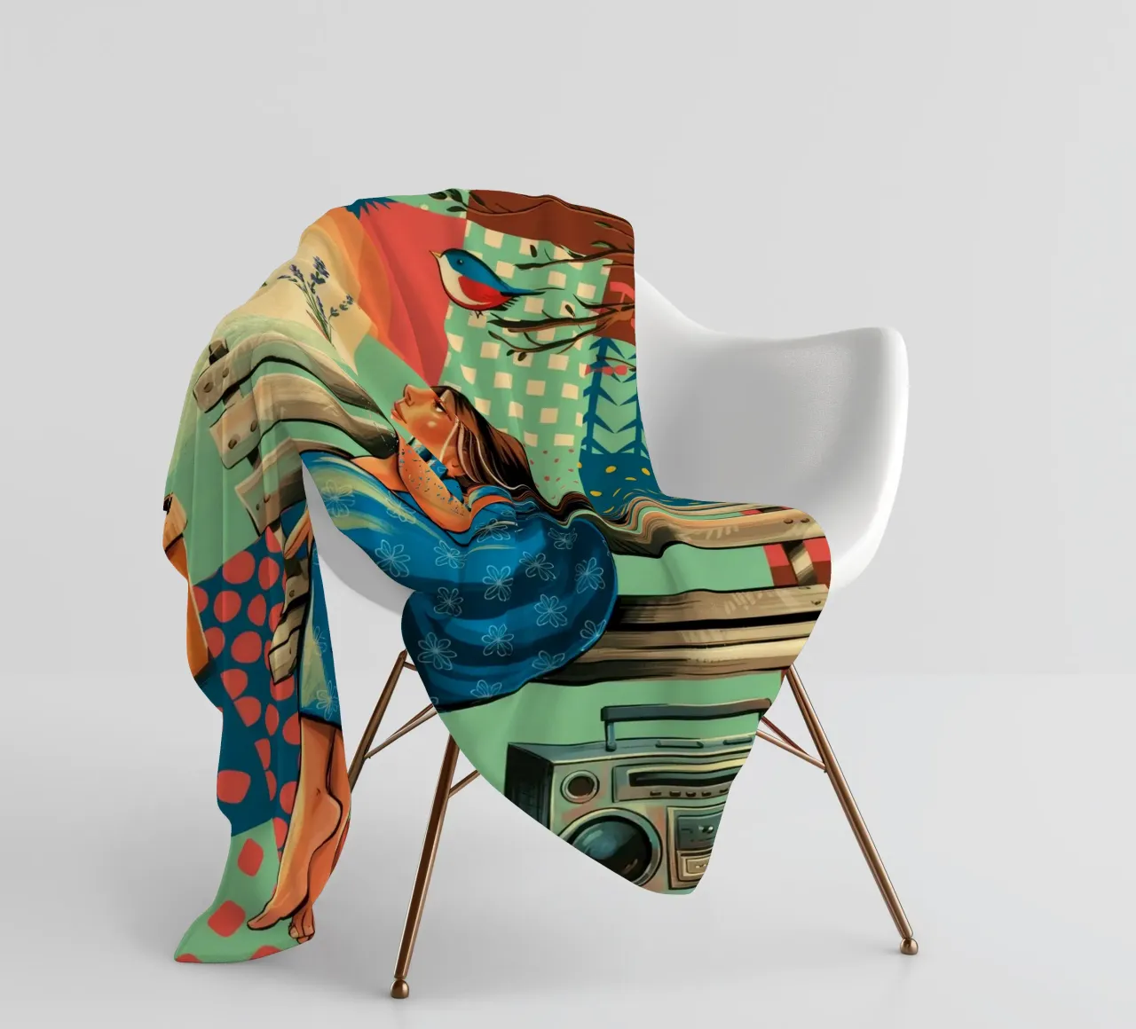 Ispirazione illuminata coperta in pile da Murni Strokes