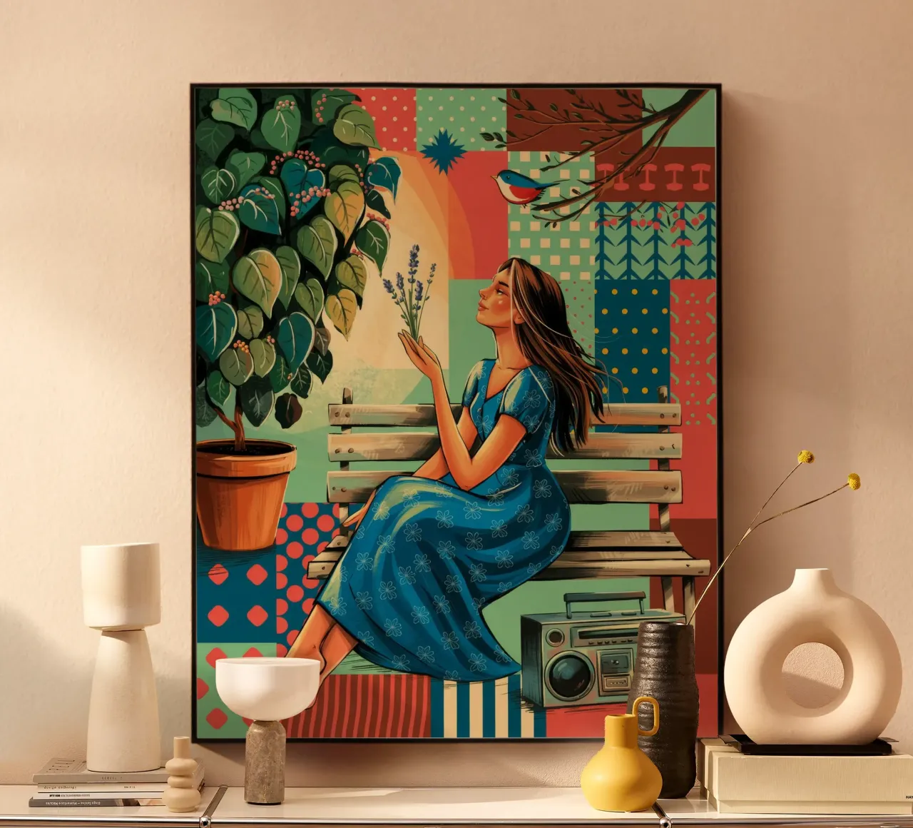 Illuminated Inspiration alu-dibond by Murni Strokes