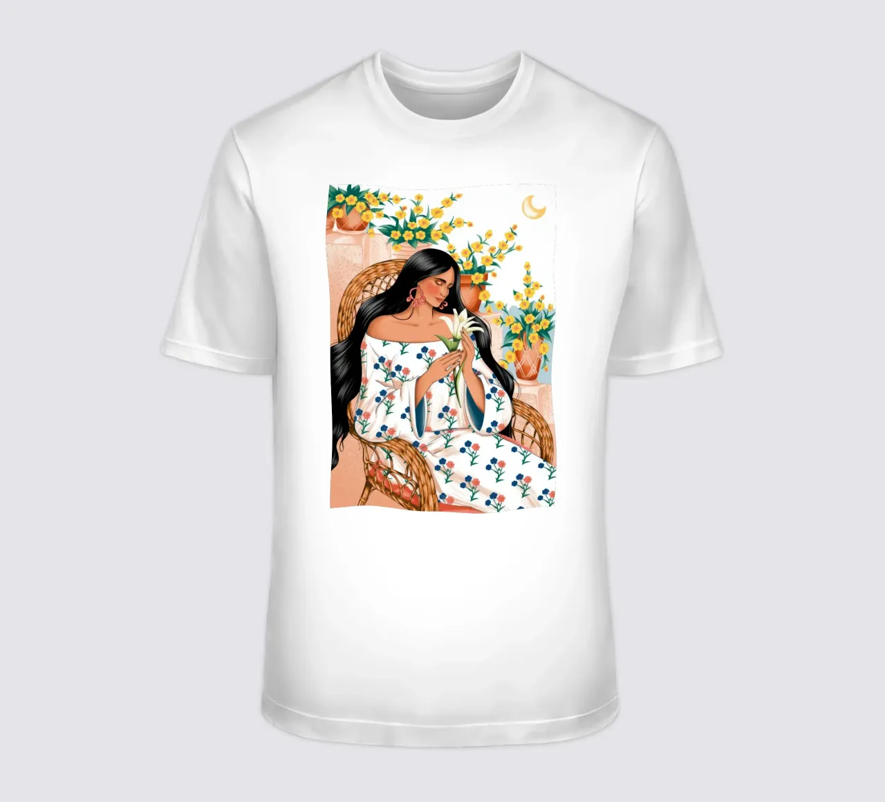 Serenità floreale t-shirt da Murni Strokes
