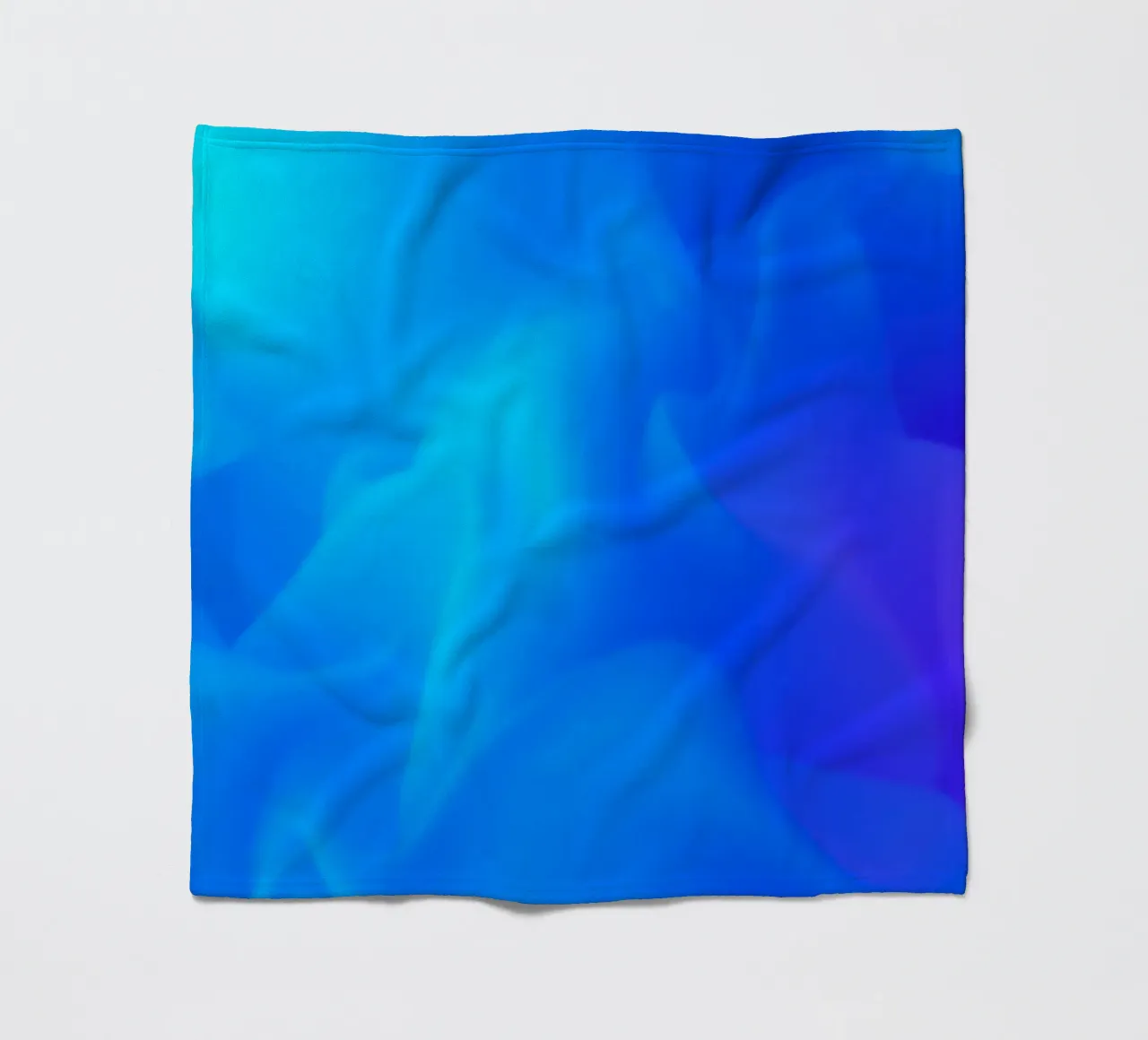 Fluid abstract background with vibrant blue and purple tones fleece blanket by DesignDoodle