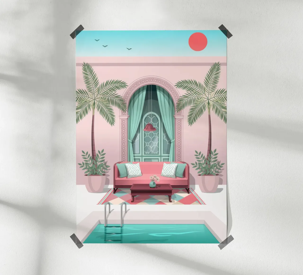 Ritiro nell'oasi poster da Murni Strokes