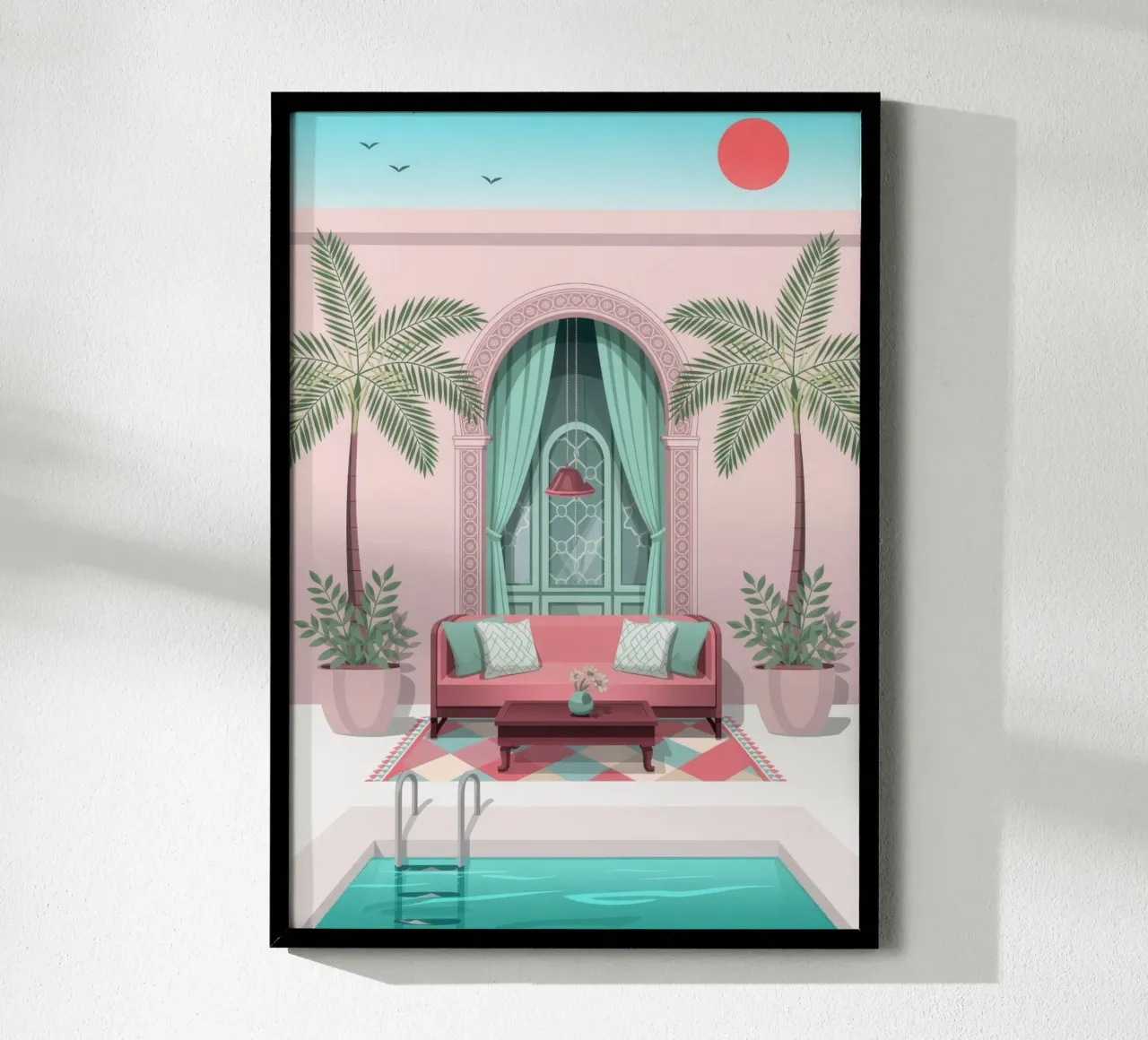 Ritiro nell'oasi poster da Murni Strokes