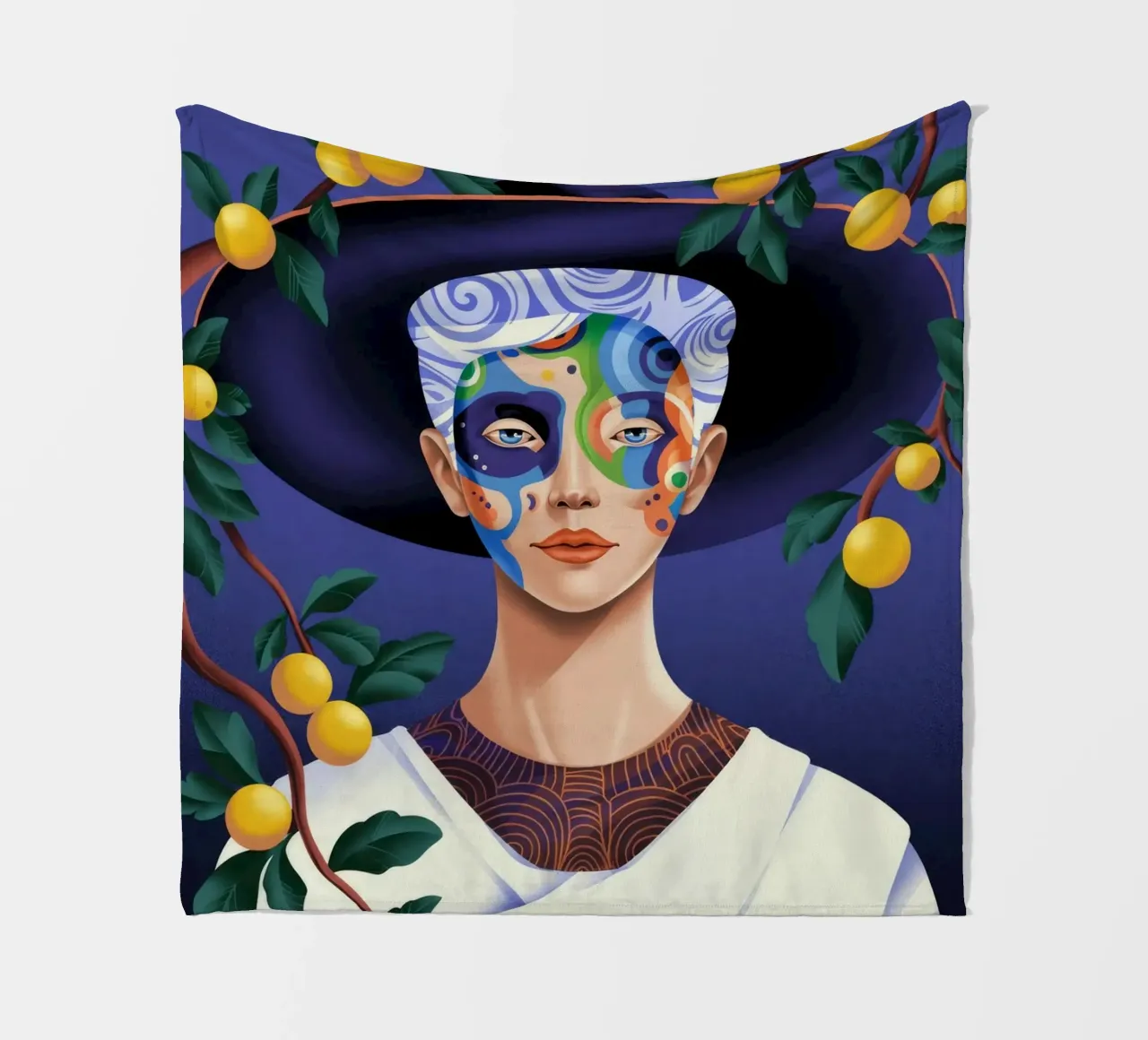 Lemon Grove Fleecedecke von Murni Strokes