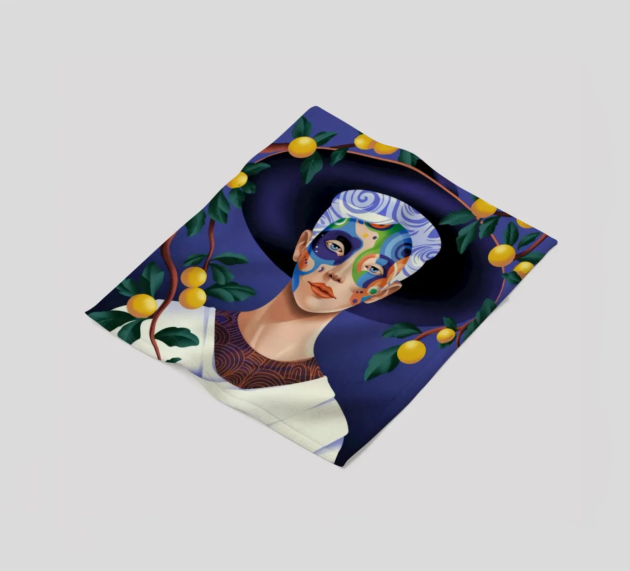 Lemon Grove Fleecedecke von Murni Strokes