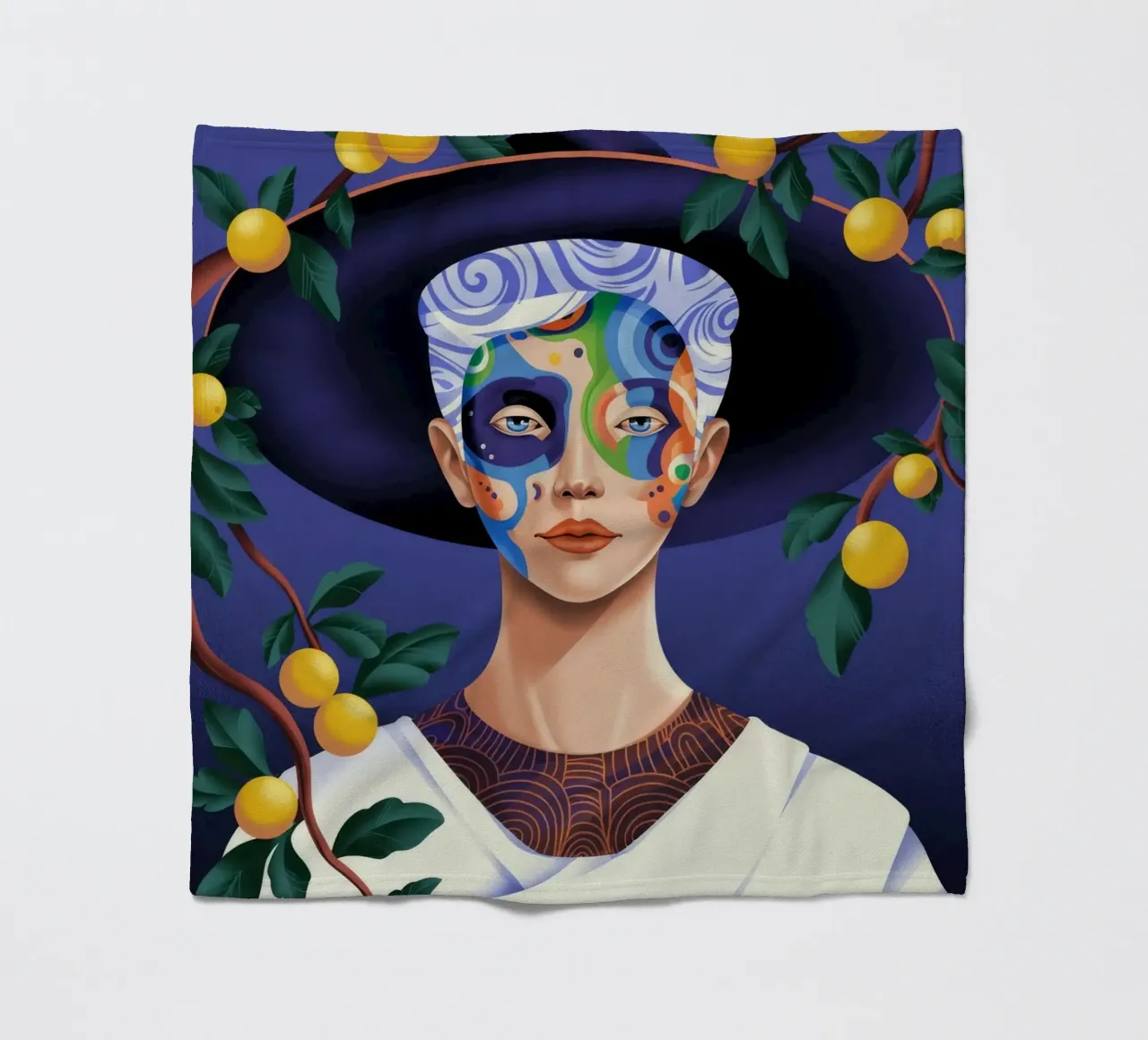 Lemon Grove Fleecedecke von Murni Strokes