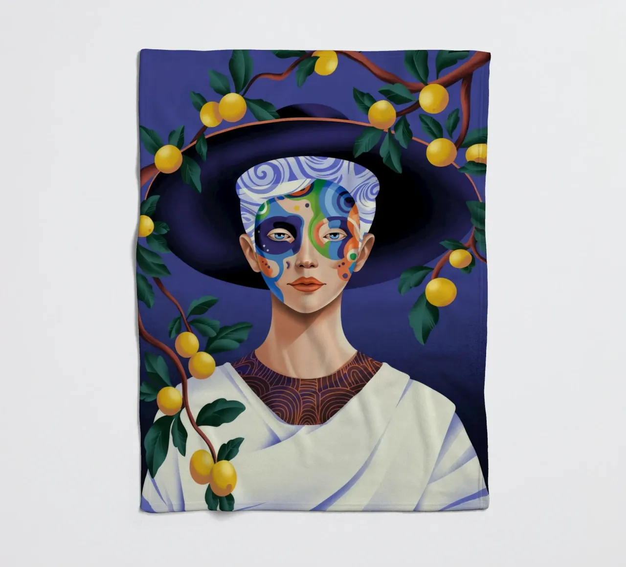 Lemon Grove Fleecedecke von Murni Strokes