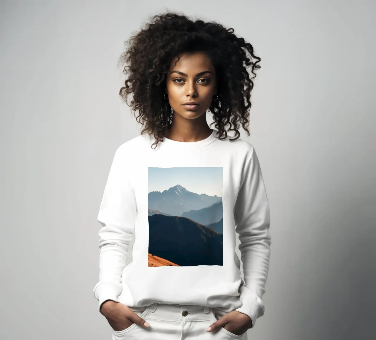 Paesaggio montano mozzafiato con i vivaci colori autunnali felpa da DesignDoodle