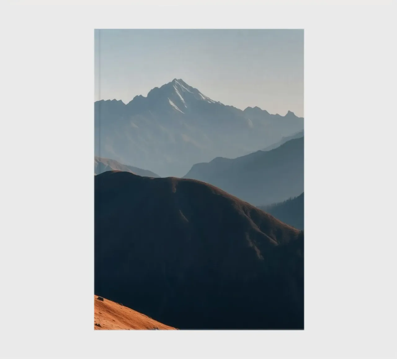 Breathtaking mountain landscape with vibrant autumn colors notebook by DesignDoodle