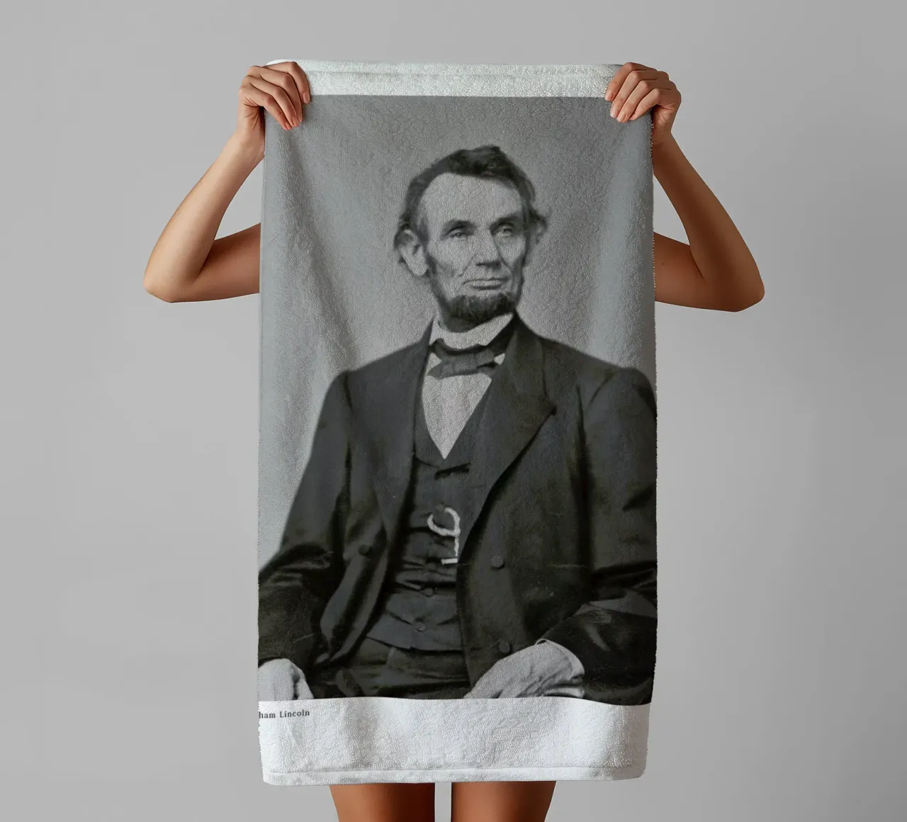 Anthony Berger - Abraham Lincoln towel by ARTOTHEK