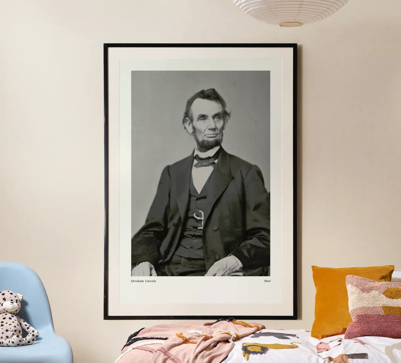Anthony Berger - Abraham Lincoln poster con telaio in alluminio da ARTOTHEK