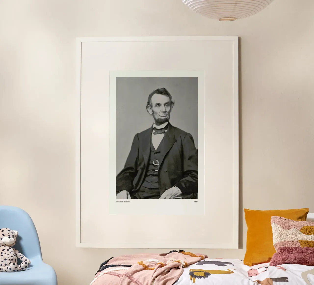 Anthony Berger - Abraham Lincoln poster con telaio in alluminio da ARTOTHEK