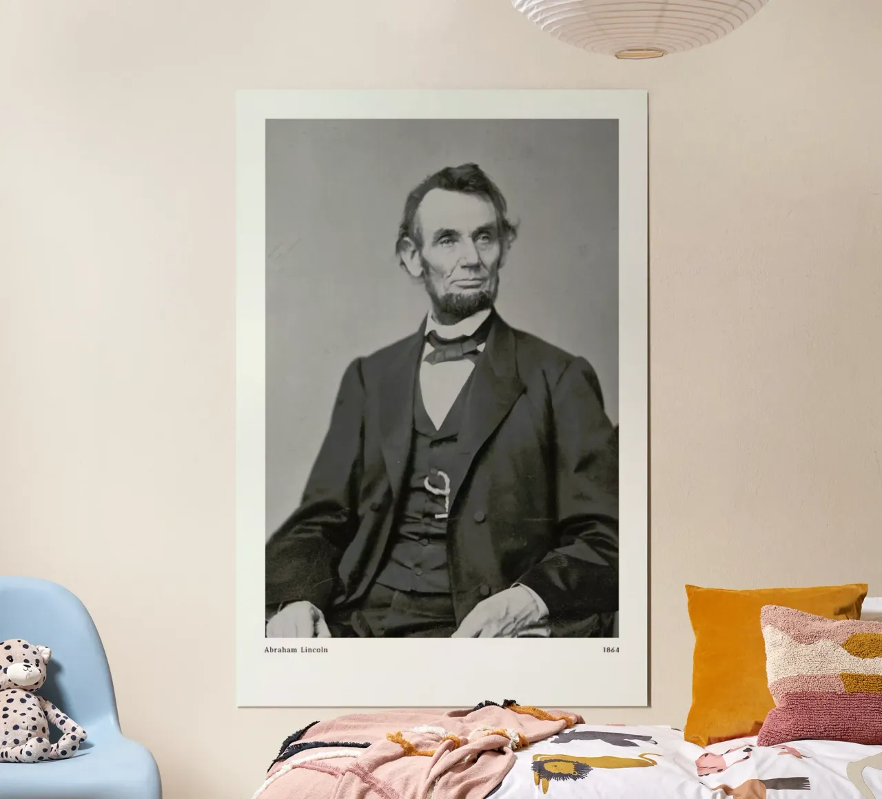 Anthony Berger - Abraham Lincoln poster con telaio in alluminio da ARTOTHEK