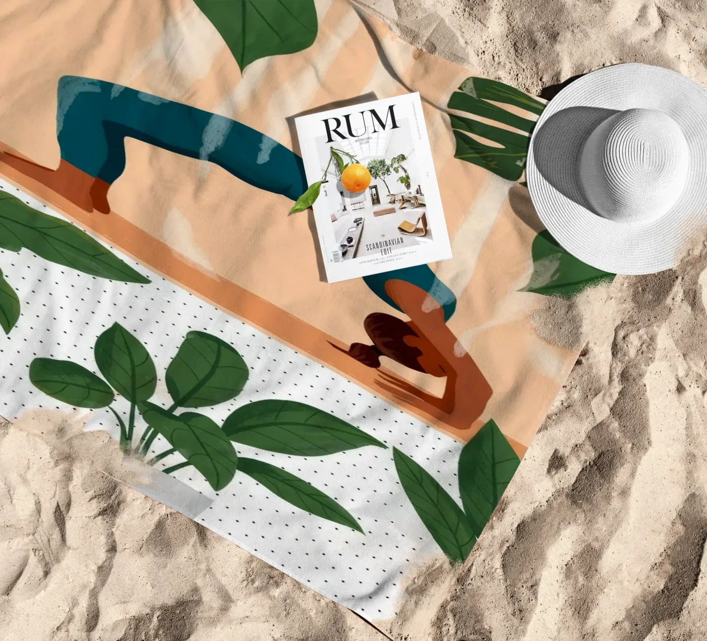 Equilibrio botanico telo mare da Murni Strokes