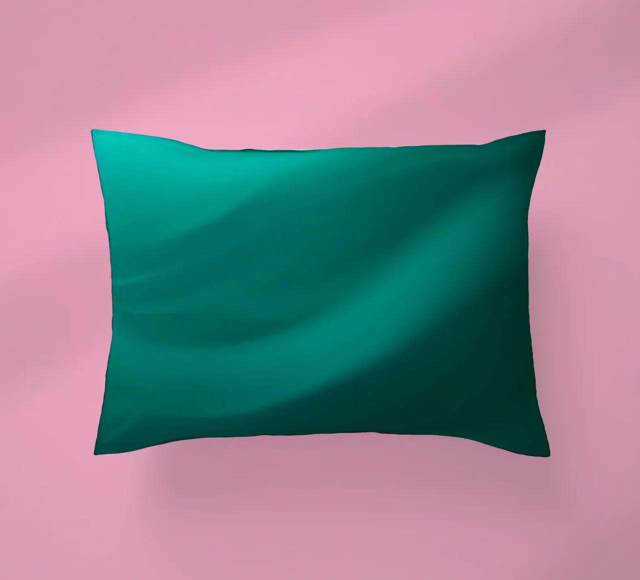 Fluid green turquoise waves in a serene abstract background decorative cushion by DesignDoodle