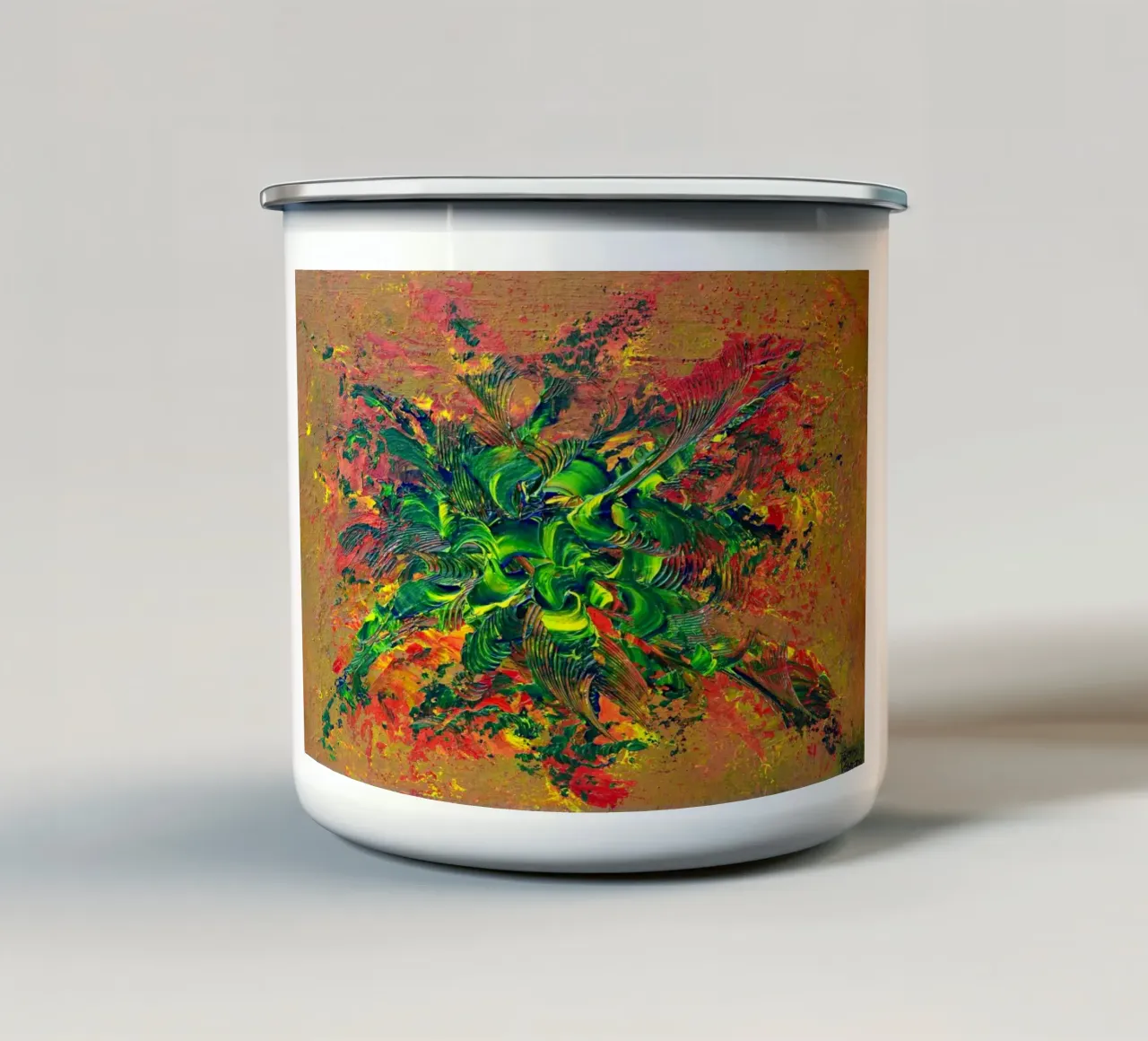 ESPERANZA tazza in smalto da Thierry Vobmann Abstract painting