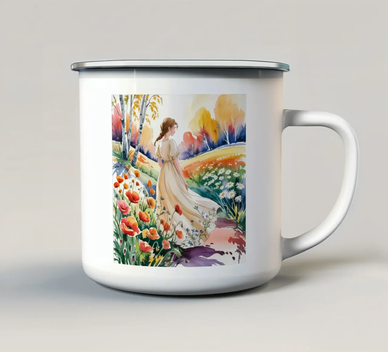 Il campo dei sogni tazza in smalto da Murni Strokes