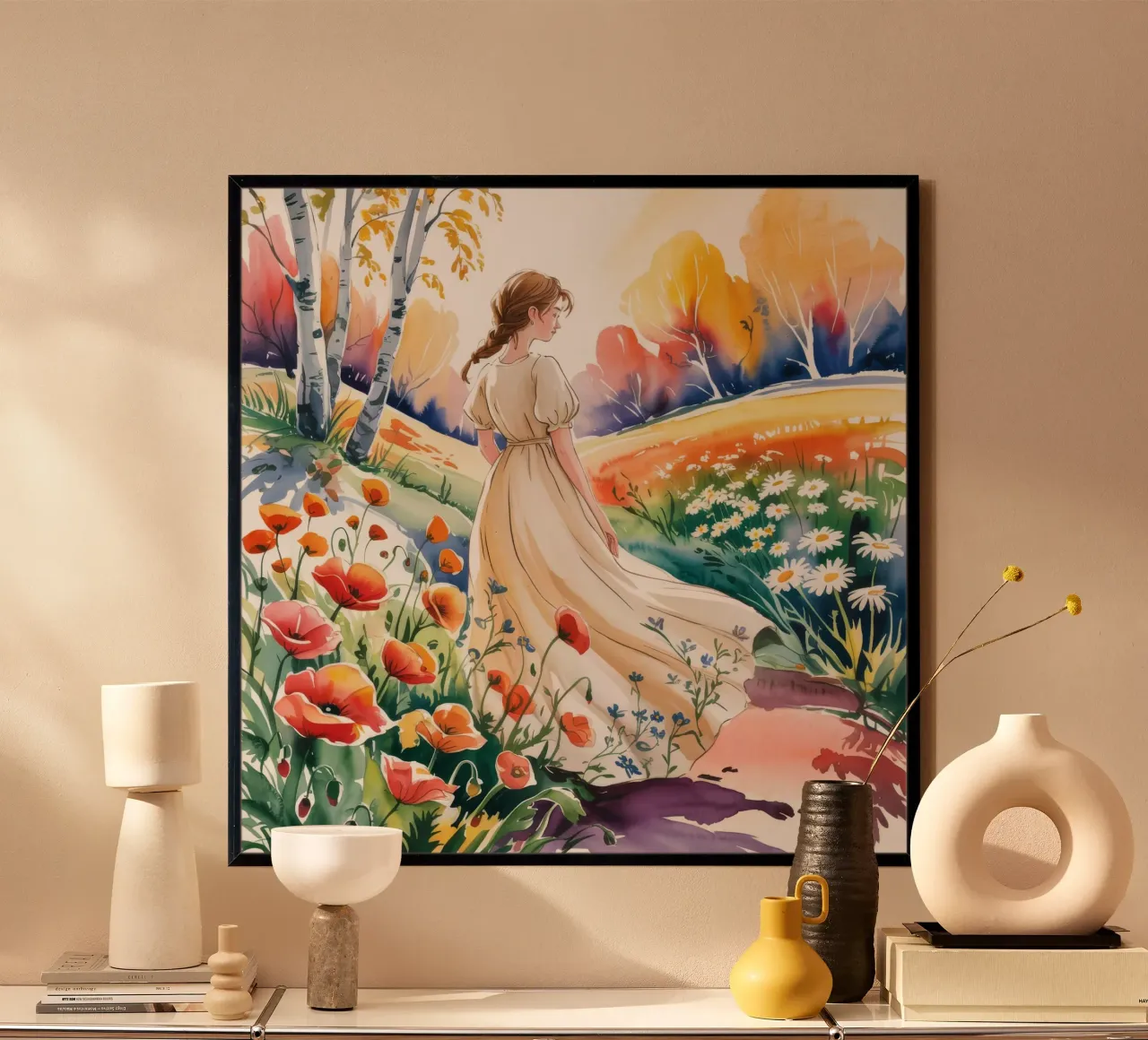 Il campo dei sogni carta hahnemühle da Murni Strokes
